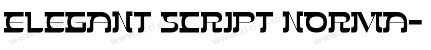 Elegant Script Norma字体转换